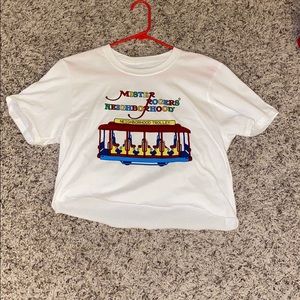 Mister Rodgers cropped shirt